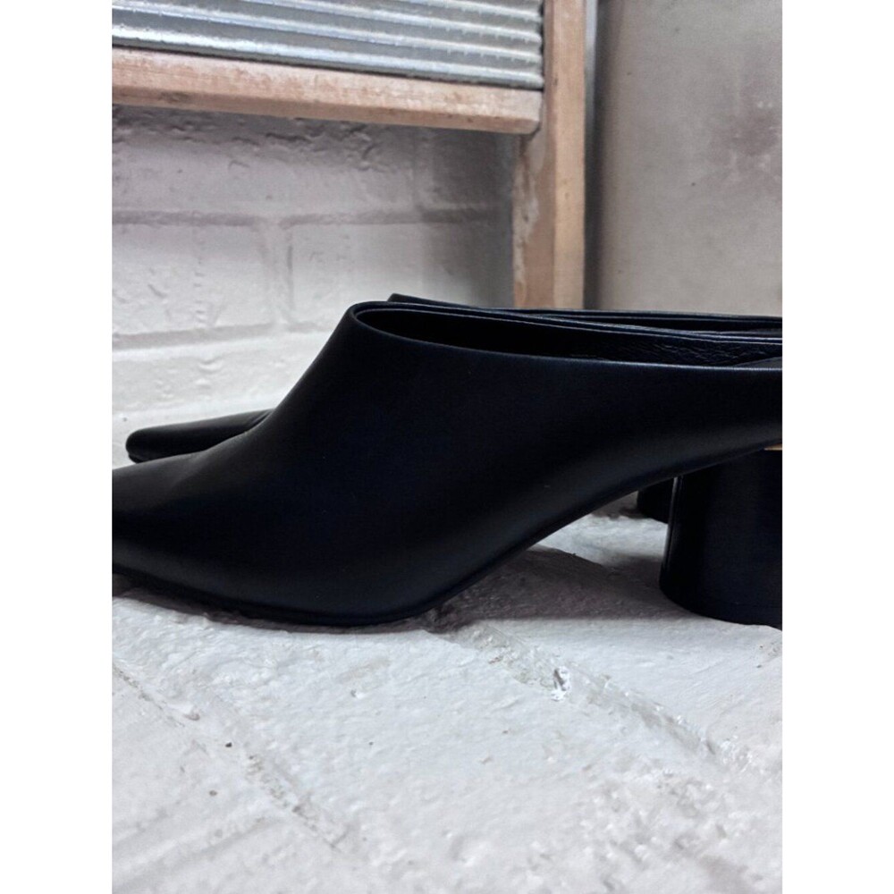 Rebecca Minkoff Tabitha Mule Heeled Slip On Shoe - Size 6 - Black Leather - Picture 3 of 10